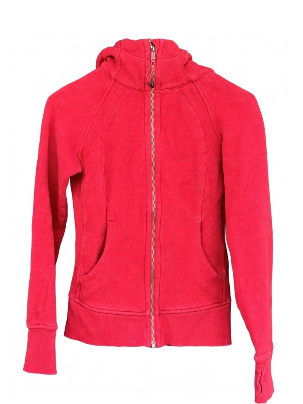 Lululemon Red Scuba Hooded Zip-Up Jacket - Size 6